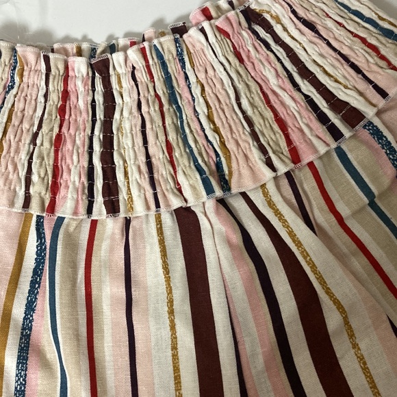 Striped Fringe Linen Short Set - Picture 13 of 17